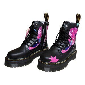 NEW Dr. Martens x Love is Wise Jadon for Pride Black Platform Boots Women's Sz 8
